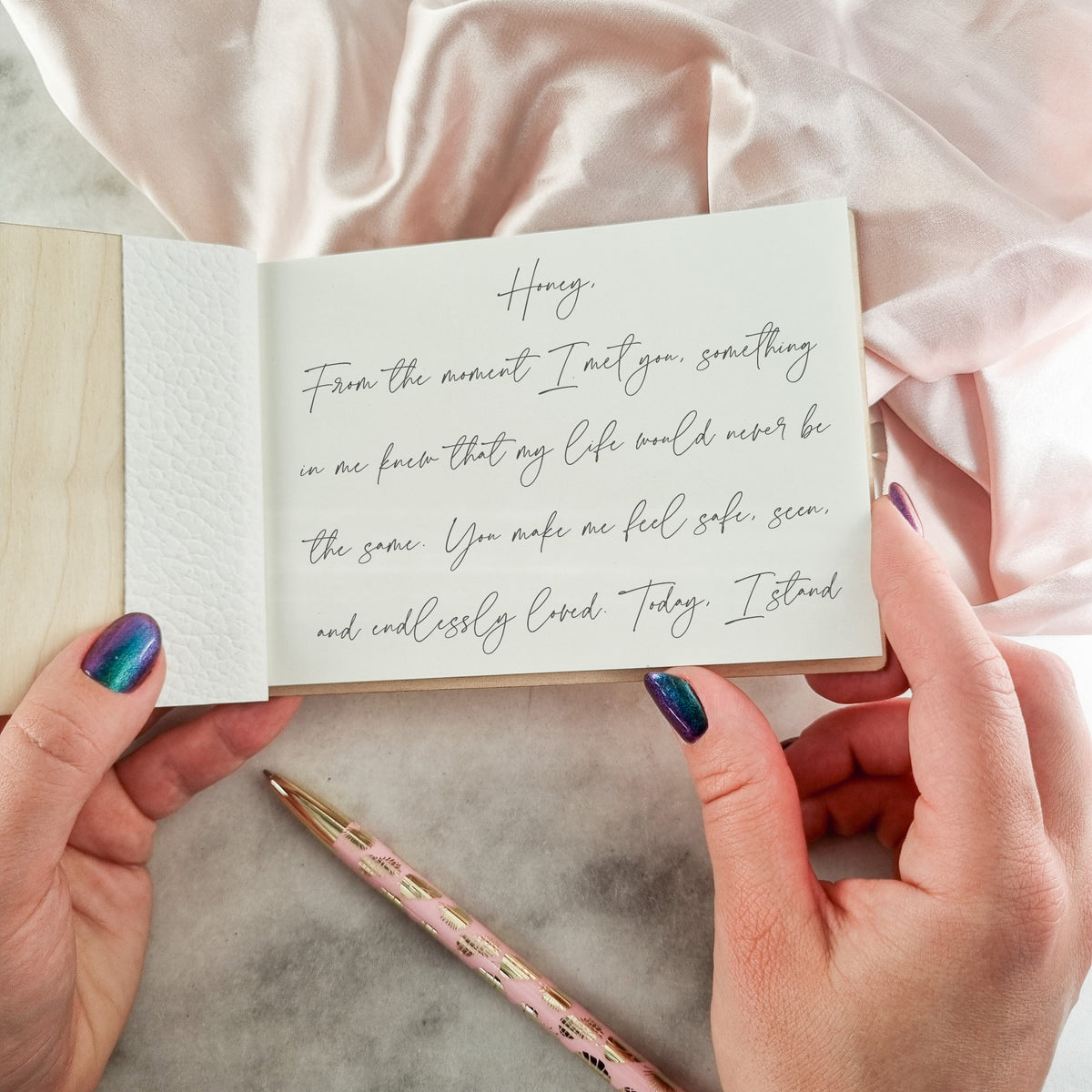 Personalised Wooden Vow Books for Wedding, Rustic His / Her Vows Booklets, Custom Engraved Keepsake, Ideal for Elopements or Vow Renewals