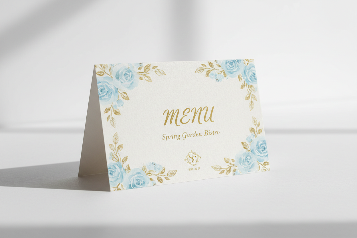 Menu Card (Tent Fold)