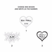 Clear Background Heart Shaped Personalised Wooden Wedding Guest Book Drop Box with Wooden Box + Wooden Pen + Wooden Hearts Set