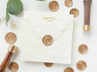 Self Adhesive Wax Seal Sticker, Handmade Wax Seals Premade, Botanical Wax Seal
