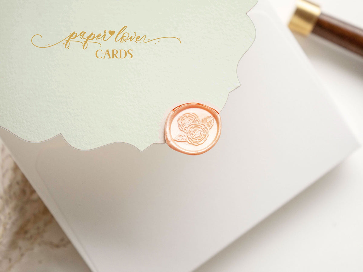 Self Adhesive Wax Seal Sticker, Handmade Wax Seals Premade, Botanical Wax Seal
