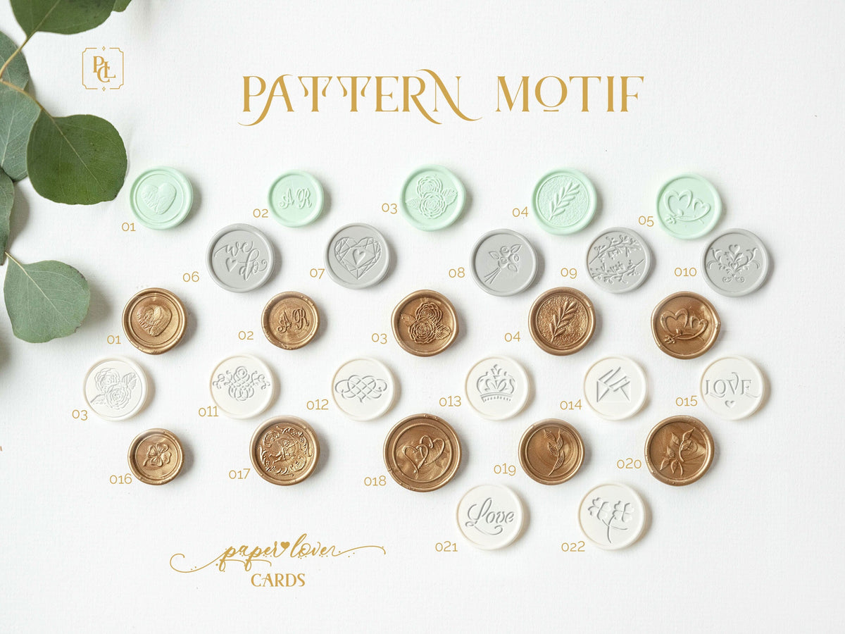 Self Adhesive Wax Seal Sticker, Handmade Wax Seals Premade, Botanical Wax Seal