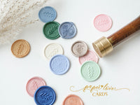 Self Adhesive Wax Seal Sticker, Handmade Wax Seals Premade, Botanical Wax Seal