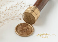Self Adhesive Wax Seal Sticker, Handmade Wax Seals Premade, Botanical Wax Seal