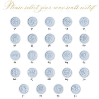 Personalized Initial Wax Seals Stickers, Handmade Wax Seals for Wedding Invitation