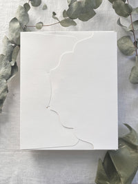 Luxury Invitation Suite with Watercolour Venue & Emerlad Velvet Box