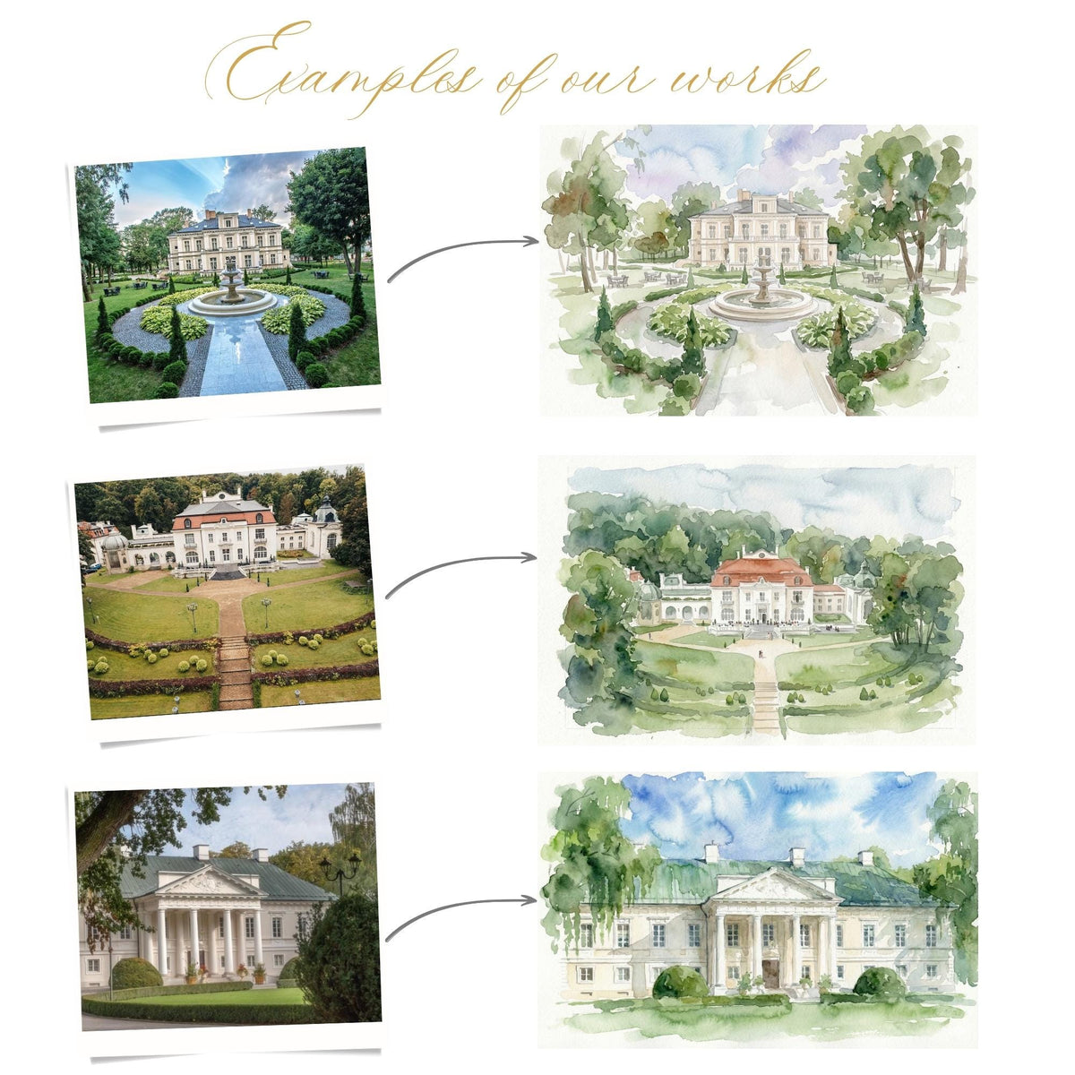 Custom Wedding Venue Watercolour Illustration | Personalized Digital Artwork (Digital Download)