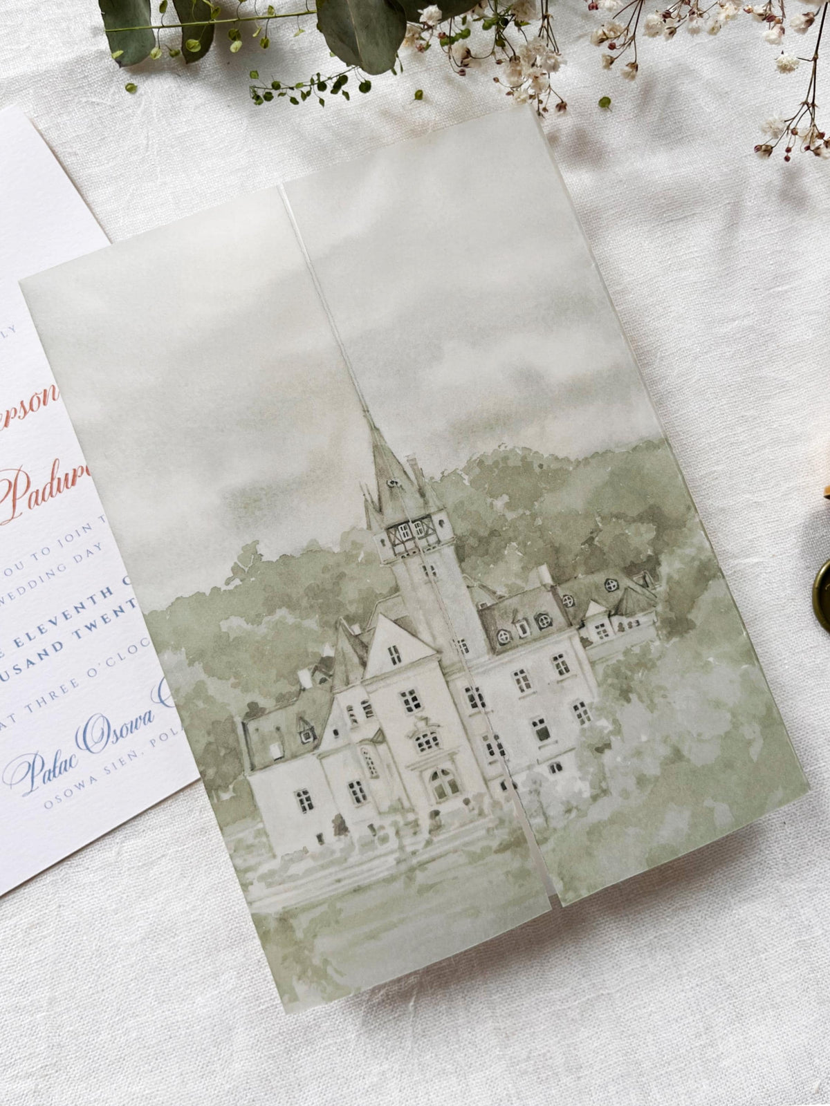 Custom Wedding Venue Watercolour Illustration | Personalized Digital Artwork (Digital Download)