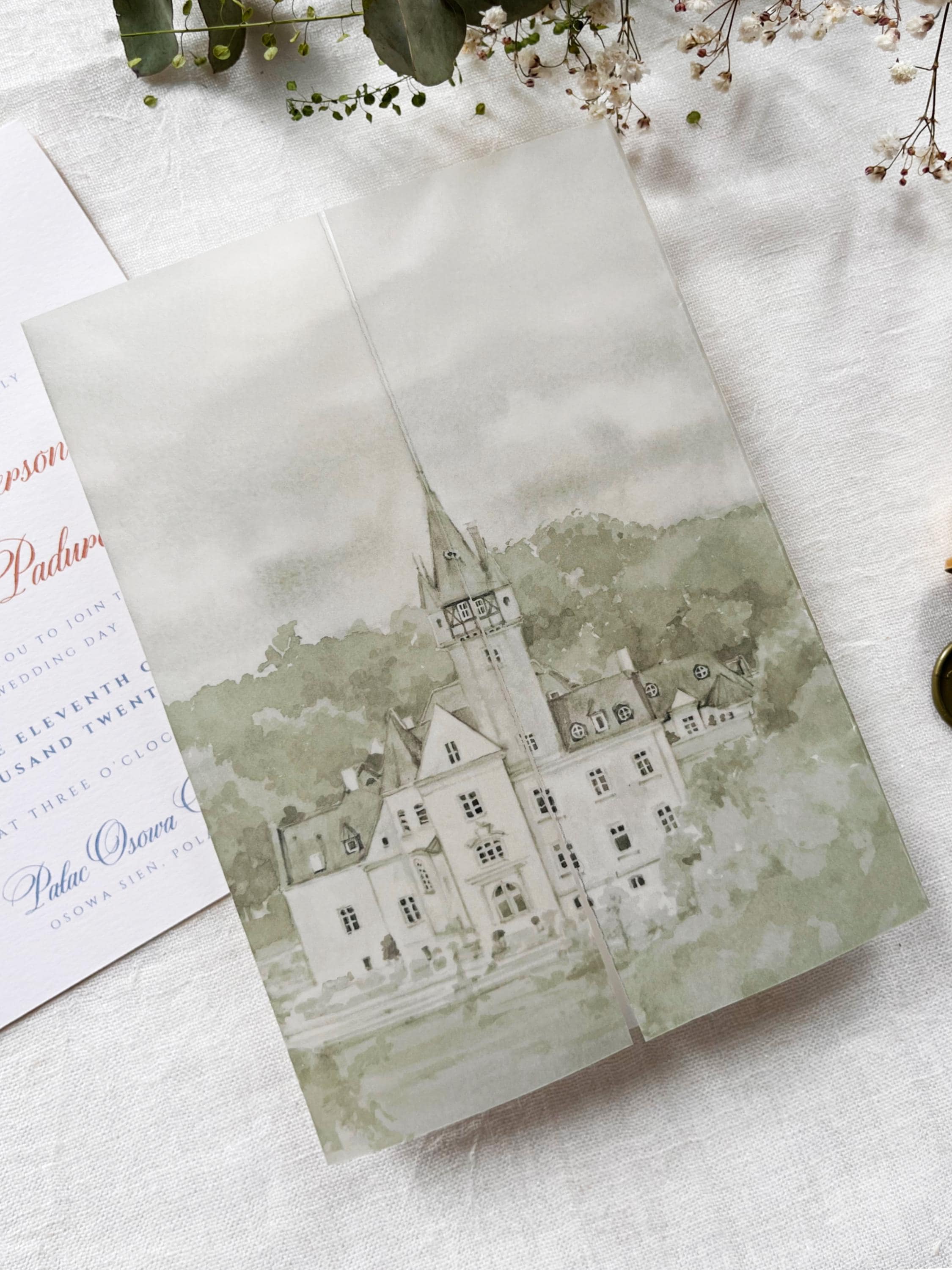 Custom Wedding Venue Watercolour Illustration | Personalized Digital Artwork (Digital Download)
