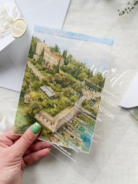 Custom Wedding Venue Watercolour Illustration | Personalized Digital Artwork (Digital Download)