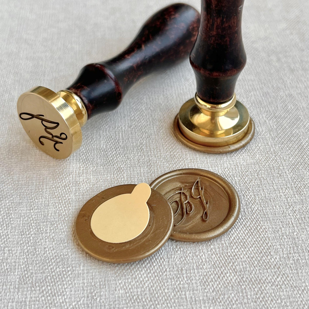 Personalized Initial Wax Seals Stickers, Handmade Wax Seals for Wedding Invitation