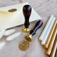 Personalized Initial Wax Seals Stickers, Handmade Wax Seals for Wedding Invitation