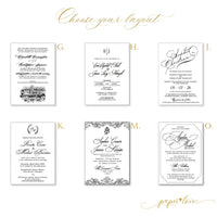Gold Mirror Acrylic Wedding Invitation Set with Floral Design & Cream Envelopes with Wax Seal, Invitaciones de Boda