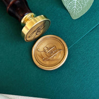 Personalized Initial Wax Seals Stickers, Handmade Wax Seals for Wedding Invitation