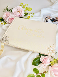 Custom Gold Foil Wedding Guest Book | Personalised Polaroid & Instax Photo Album