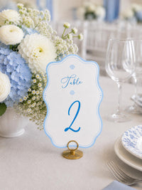 Coastal Wedding Table Number - Beach Wedding Table Numbers, Destination Wedding, Tropical Wedding Reception Signs