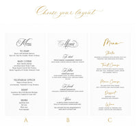 Lace Wedding Menu with Chiffon Ribbon | Laser Cut Wedding Menu | Personalised Reception Menu