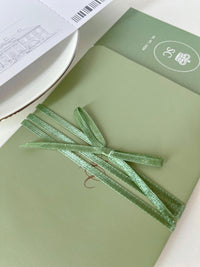 Sage Green Vegan Leather Passport Wedding Invitation | Custom Watercolour Venue Illustration | Destination Wedding Suite with Boarding Pass
