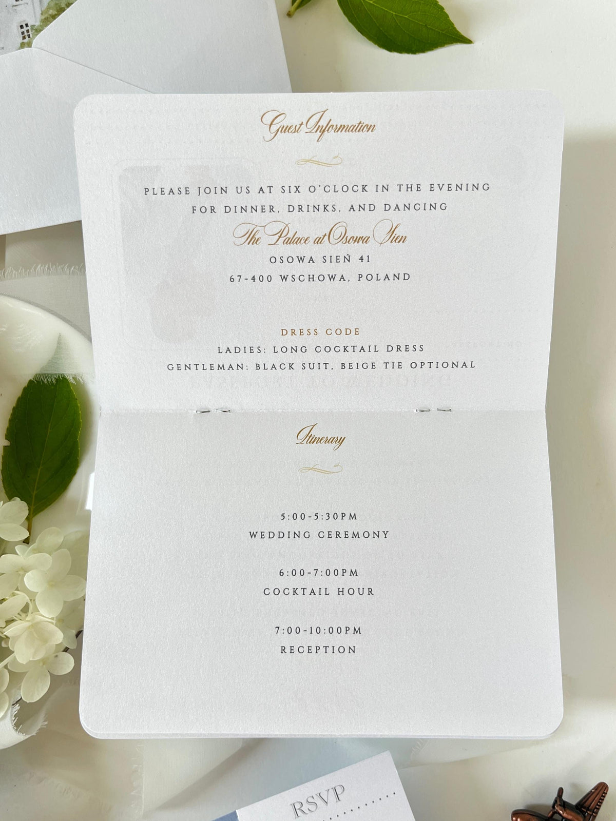 Personalised Blue Passport Wedding Invitation | Custom Vellum Watercolour Design | European Destination Wedding | Travel Wedding