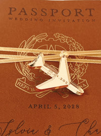 Destination Wedding Passport Invitation | Custom Watercolour Venue Illustration | Luxury Wedding Invite | Italian Wedding