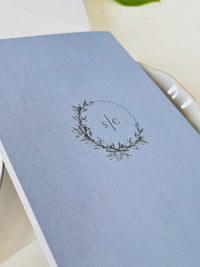Personalised Blue Passport Wedding Invitation | Custom Vellum Watercolour Design | European Destination Wedding | Travel Wedding