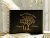 Wooden Cover Rustic Love Tree Personalized Guestbook