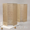 Elegant Gatefold Wedding Day Invitation Personalised Laser Cut Names On Cover Asian Indian Gold