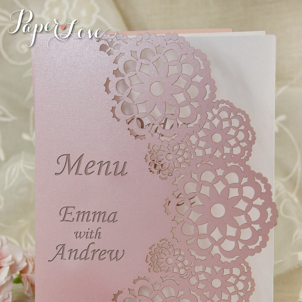 Your Beautiful Personalised Laser Cut Order of Service or Menu