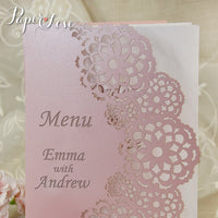 Your Beautiful Personalised Laser Cut Order of Service or Menu