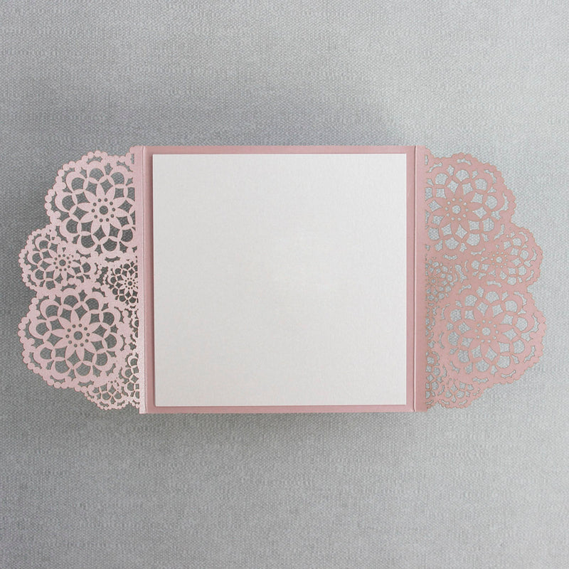 LUXPaper A7 Invitation Envelopes For 5 X 7 Cards In 80 Lb. Misty Rose Metallic - Sirio Pearl