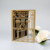 Golden Art Deco Great Gatsby Laser Cut Gatefold Order of Service