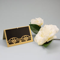 Golden Art Deco Great Gatsby Laser Cut Place Card
