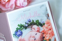 Personalised Baby Invitations with a photo - for Baby Girl - Baptism, First Year, Birthday