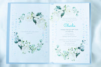 Personalised Baby Invitations with a photo - for Baby Boy - Baptism, First Year, Birthday