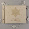Beautiful Wedding Book Snowflake Winter Personalised Guest Book