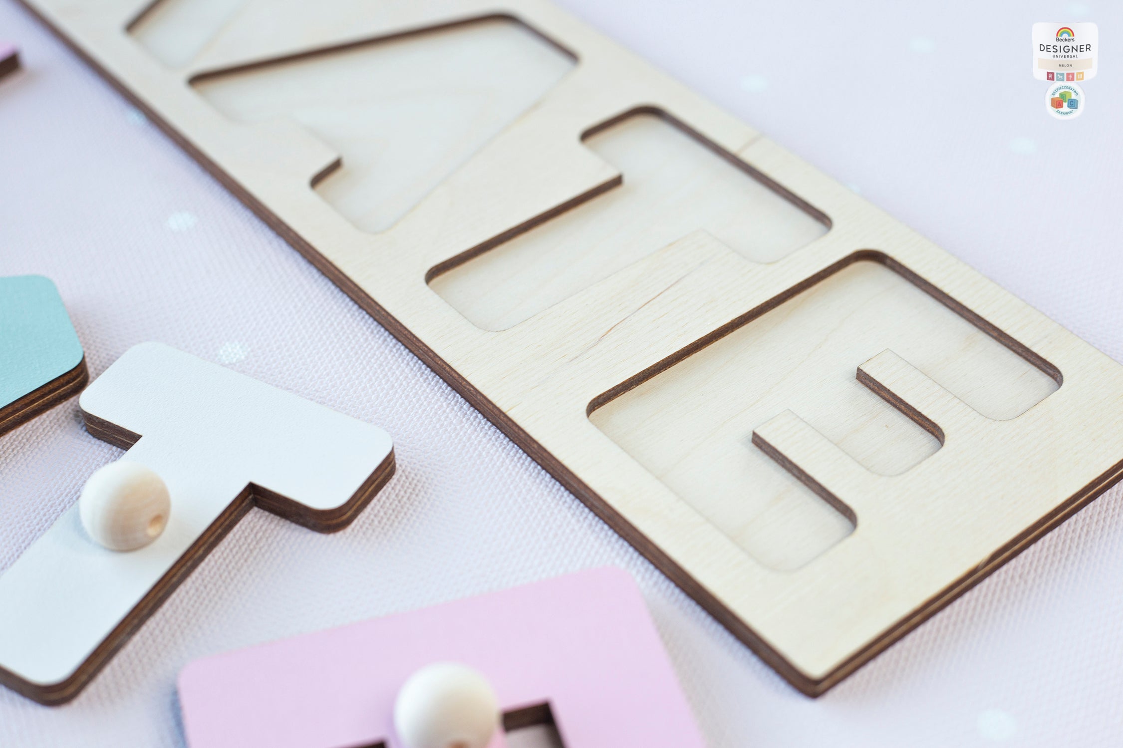 Personalised 3D Name Puzzle Educational Wooden Toy for Children Early Learning Letter Shape Matching Games with Pegs Gift For Kids Birthday