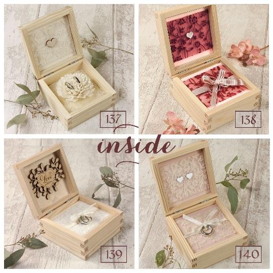 Beautiful Wooden Ring Box with personalization - various designs