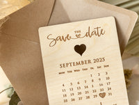 Save The Date Wooden engraved Cards, Wedding Save Cards Rustic