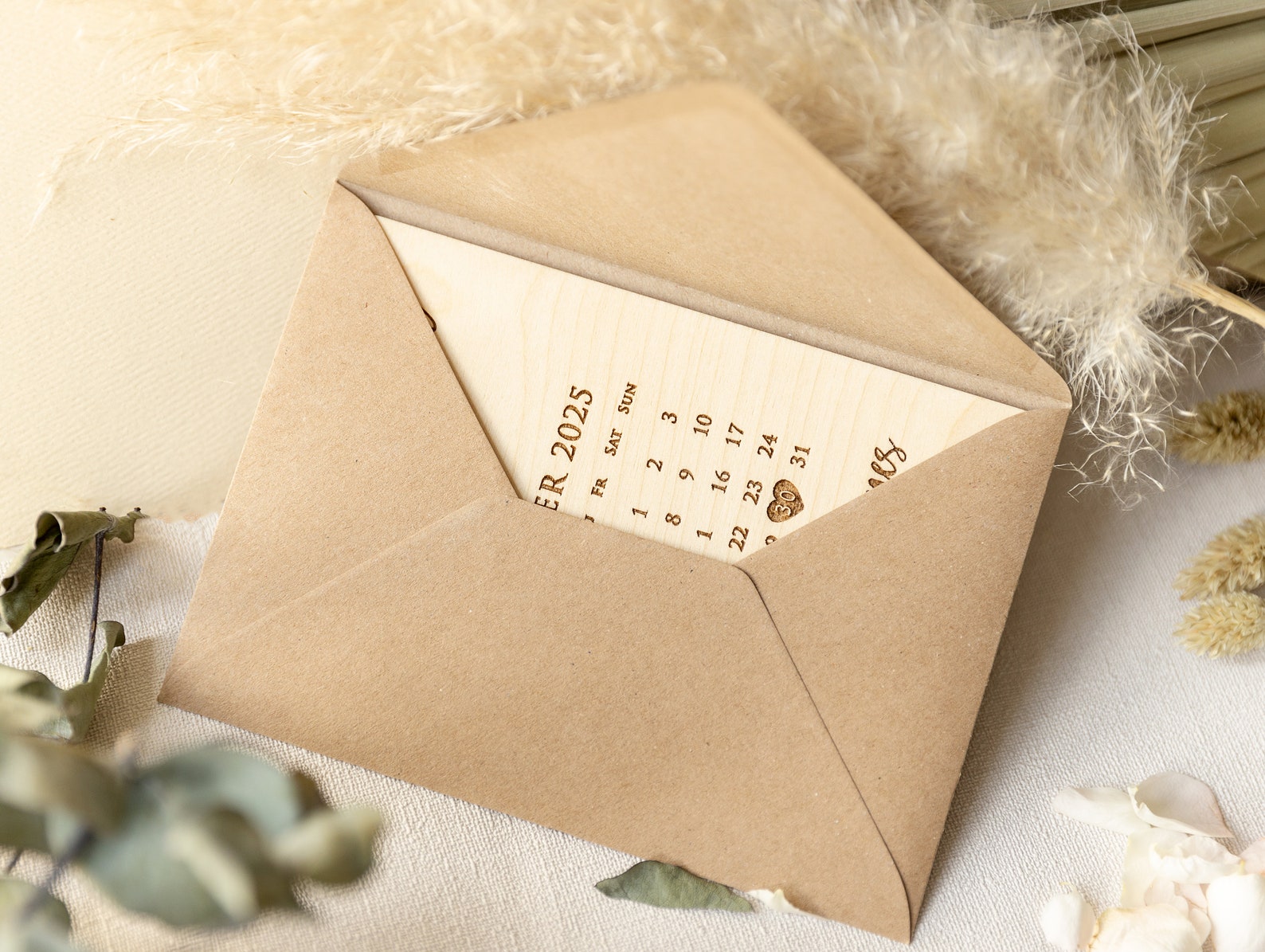 Save The Date Wooden engraved Cards, Wedding Save Cards Rustic