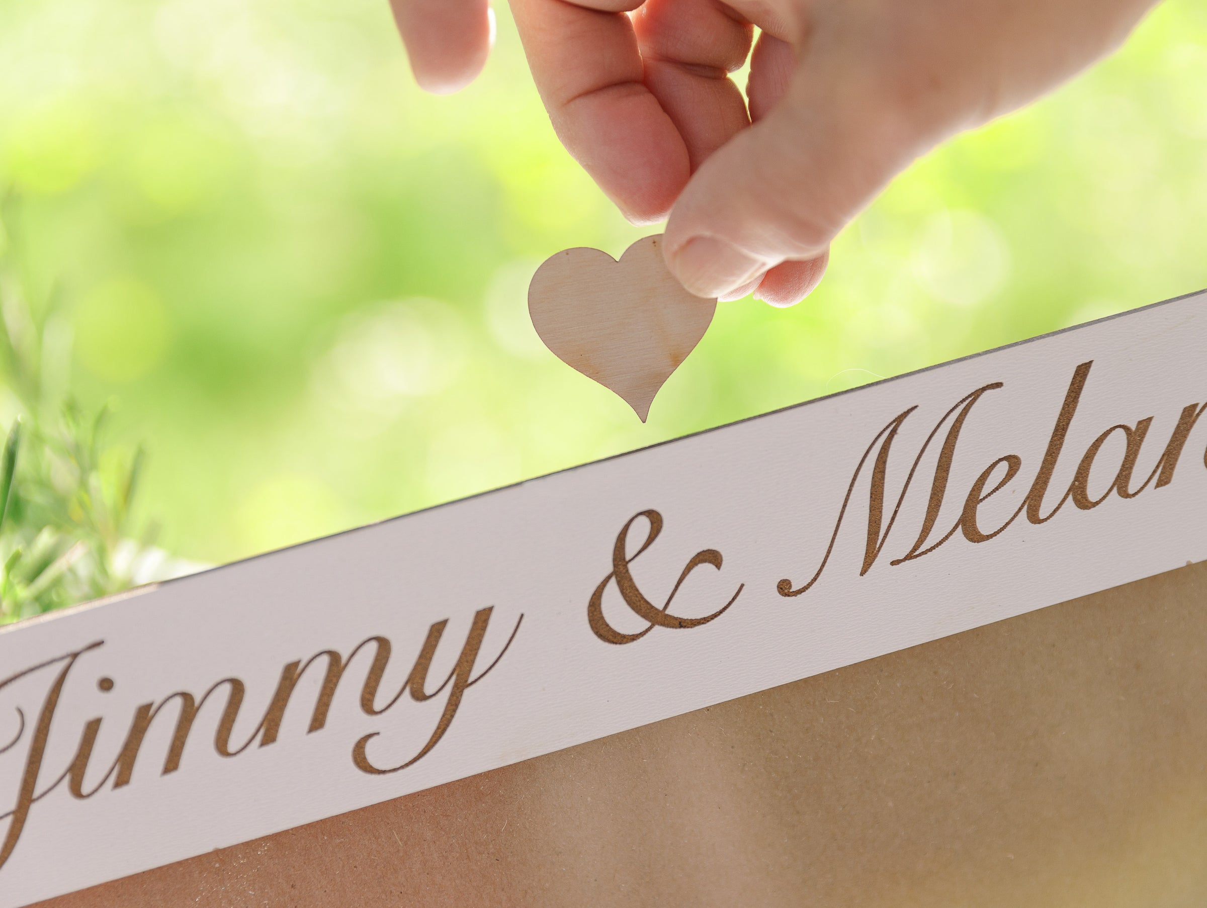 White Personalised Wedding Guestbook, Drop Box Set with Chest + Pen