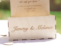 White Personalised Wedding Guestbook, Drop Box Set with Chest + Pen