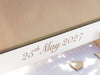 White Personalised Wedding Guestbook, Drop Box Set with Chest + Pen