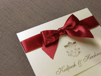 Asian Wedding Invitation, Laser Cut With Complimentary Envelopes and Printing