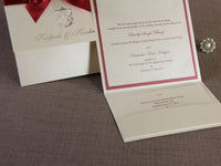 Asian Wedding Invitation, Laser Cut With Complimentary Envelopes and Printing