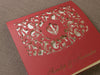 Ganesha In the Middle Luxury Top Fold Indian Asian Wedding Invitation Personalised, Laser Cut