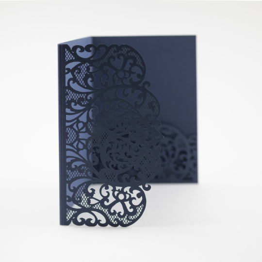 Laser Cut Covers ONLY Pocket Fold Invitations 7 colours