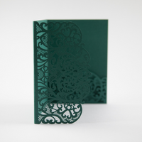 Laser Cut Covers ONLY Pocket Fold Invitations 7 colours