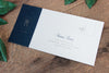 Navy Wedding Invitation Passport Luxury Gold Foil and Boarding Pass Invite suite