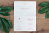 Red Wedding Invitation Passport Luxury Gold Foil and Boarding Pass Invite suite