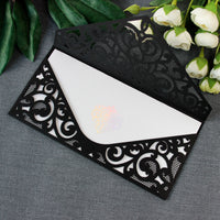 Black Pocket Inivtation Holographic Ornament Foil